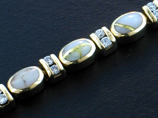 14KY Glacier Gold & Diamond Bracelet
