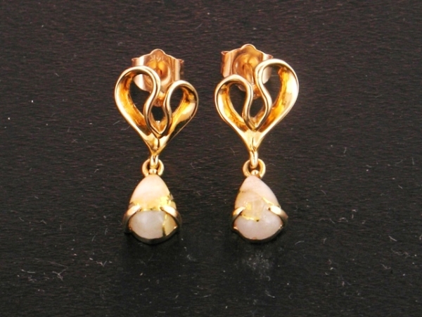 14KY Glacier Gold Earrings