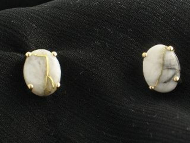 14KY Glacier Gold Earrings