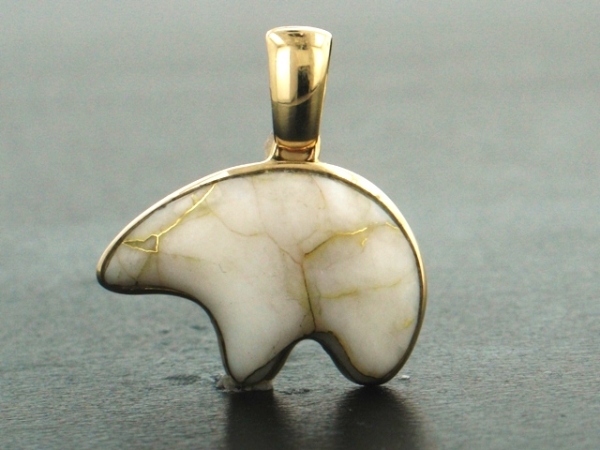 Ladies Jewelry 14KY Glacier Gold Bear Pendant 14KY Glacier Gold Bear Pendant