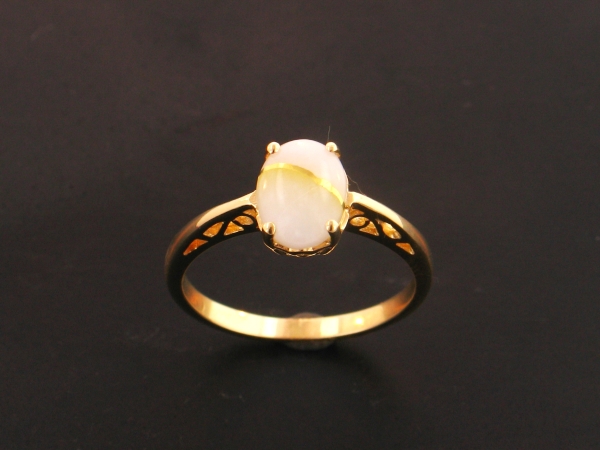 14KY Glacier Gold Ring