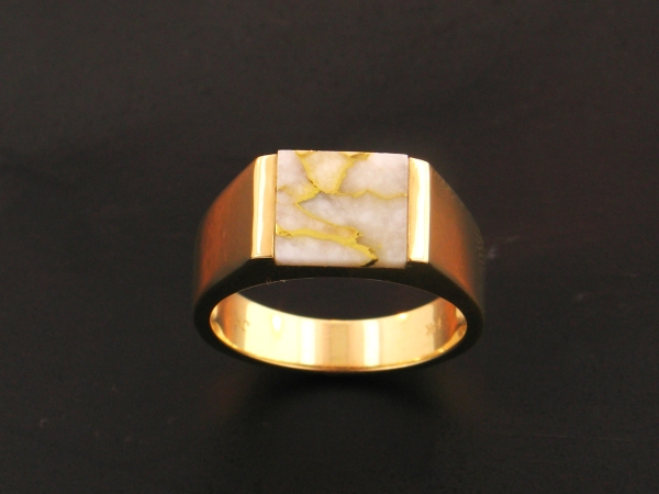 14KY Glacier Gold Ring