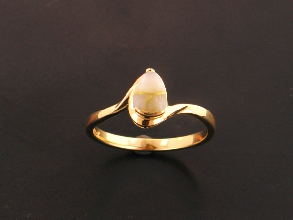 14KY Glacier Gold Ring