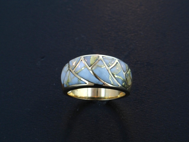 14KY Glacier Gold Ring