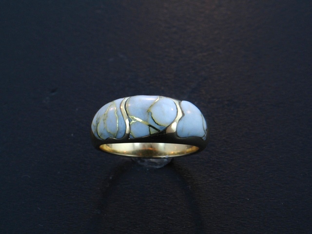 14KY Glacier Gold Ring