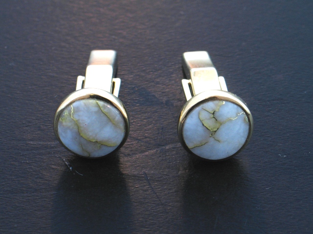 14KY Glacier Gold Cufflinks