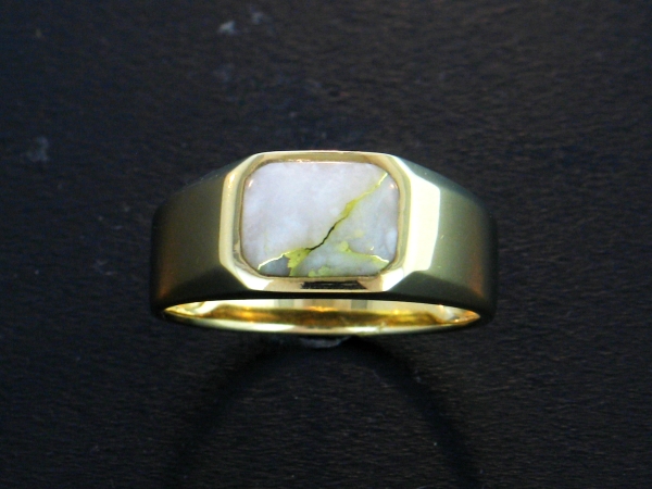 Mens Jewelry 14KY Glacier Gold Mens Ring 14KY Glacier Gold Mens Ring