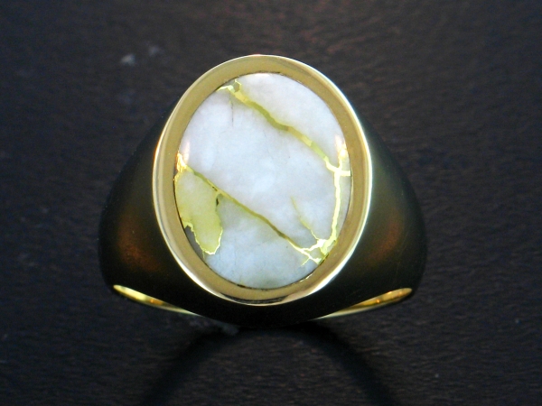 Mens Jewelry 14KY Glacier Gold Mens Ring 14KY Glacier Gold Mens Ring