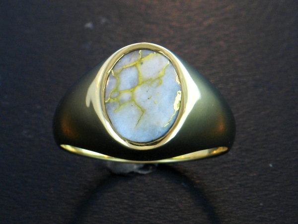 Mens Jewelry 14KY Glacier Gold Mens Ring 14KY Glacier Gold Mens Ring