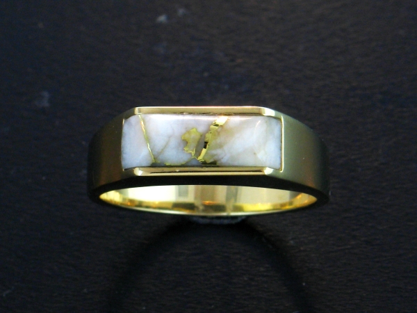 Mens Jewelry 14KY Glacier Gold Mens Ring 14KY Glacier Gold Mens Ring