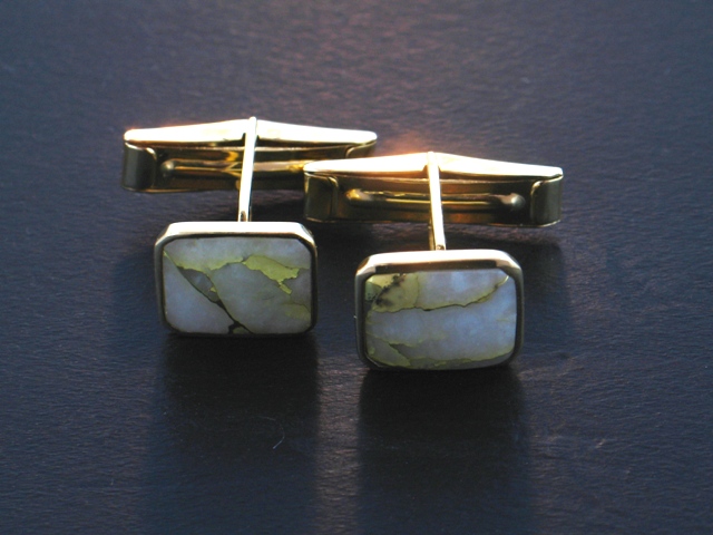 Mens Jewelry 14KY Glacier Gold Cufflinks 14KY Glacier Gold Cufflinks
